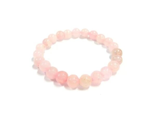 Pulseira Bola de Quartzo Rosa