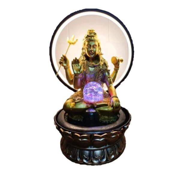 Fonte de Água Lord Shiva em Arco e Led